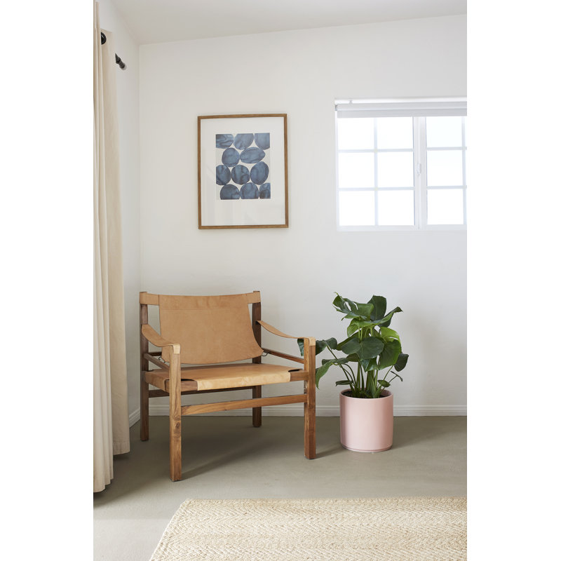 Pot de fleurs en grès cérame, Rosé, H 11,25 po x l 11,25 po x P 11,25 po