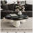 Plateau noir / base blanche