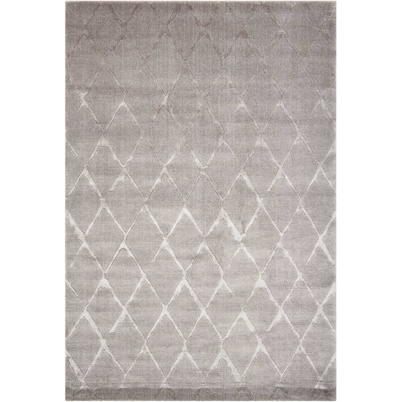 Baronets Viscose Geometric Indoor Rug, Rectangle 5'6" x 8'