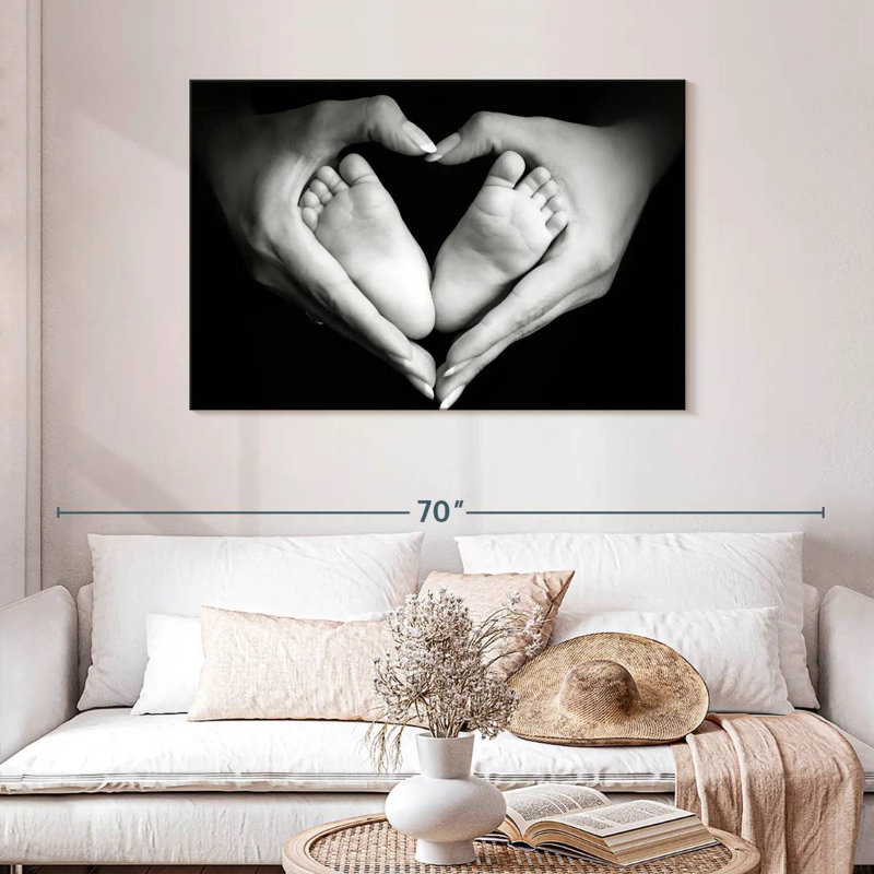 Maman et bébé aiment, H 30 po x l 45 po