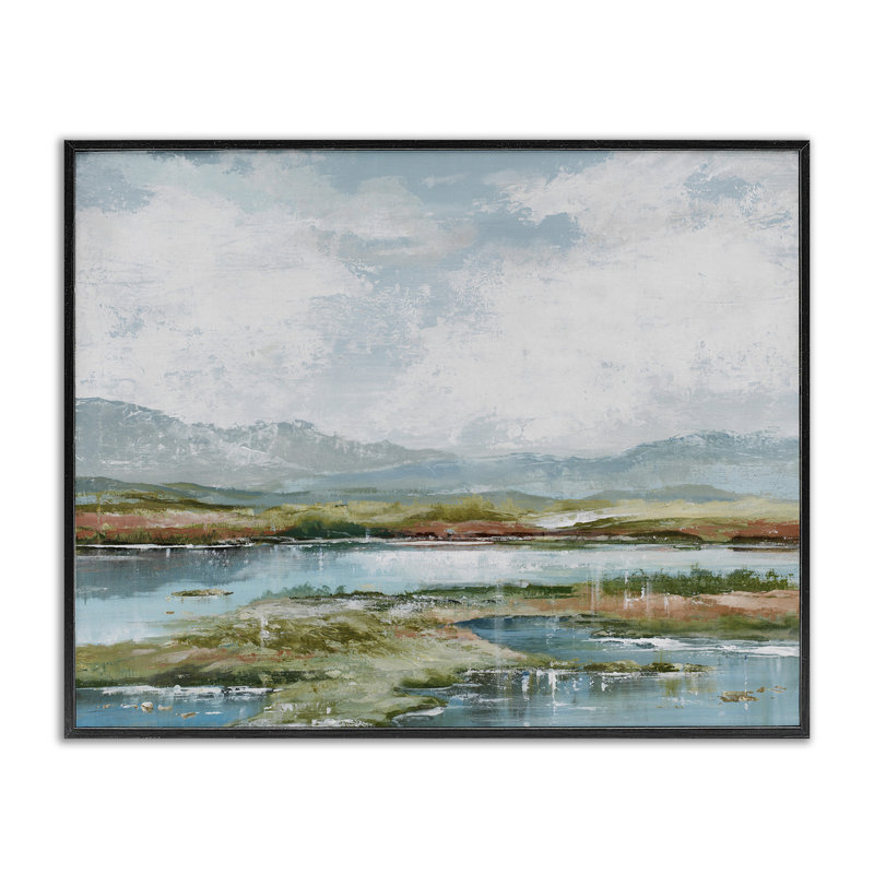 Art moderne, estampe numérique encadrée par Max Maxx, H 11 po x l 14 po, Giclée encadrée noir minuit
