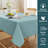 Premium Linen Textured Solid Table Cloths  Spill-Proof Waterproof Table Cover for Dining Buffet Tablecloth Feature Extra Soft and Thick Fabric Wrinkle Free-89868451-89868455