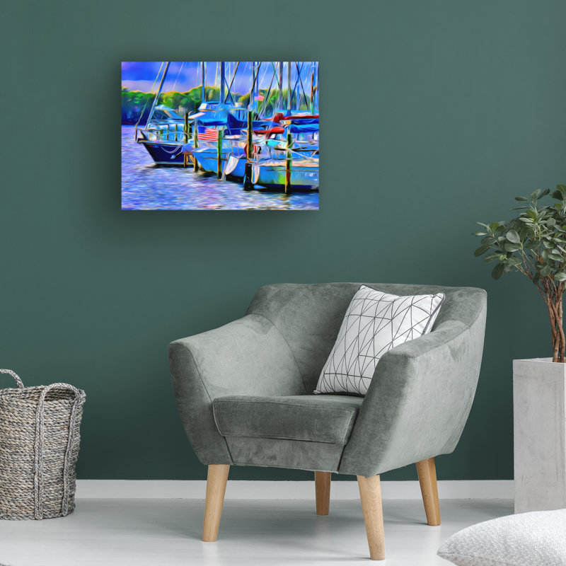 «Florida Harbor 02» par Martin Fine Photographie, impression sur toile tendue, H 18 po x l 24 po