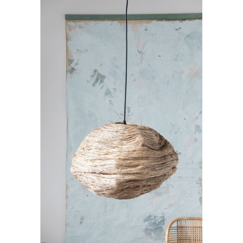 Plafonnier pliable en fibre de banane biologique
