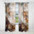 Gold Feather Extravaganza IV - Modern Velvet Curtain - Room Darkening - 1 panel-107831697