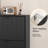Wavy 2-Door Shoe Cabinet with Shelf, Fluted Mid-Century Modern Storage Organizer for Space-Saving Entryway & Hallway-1411833975
