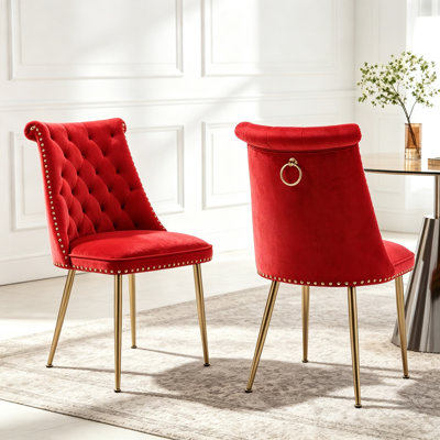 Magallanes 2-Piece Tufted Velvet Dining Chairs