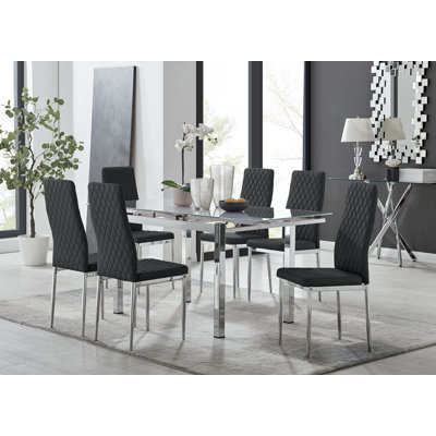 Ensemble de table de salle à manger extensible Tierra Modern