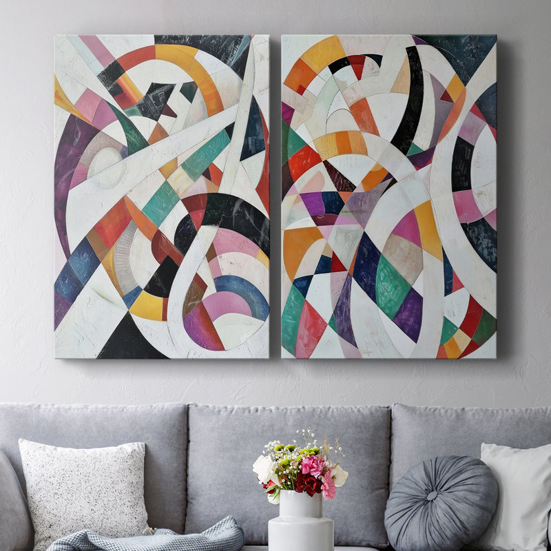 ABSTRACT Series LXIV - Toile tendue avec châssis de qualité supérieure - Prêt à être accroché