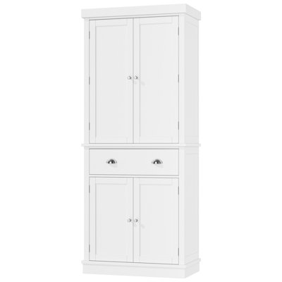 Armoire de salle de bain autoportante à 4 portes H 72,4 po Annibelle avec 1 tiroir et 5 tablettes