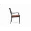 Chaise de salle à manger avec accoudoirs en aluminium Jedidiah