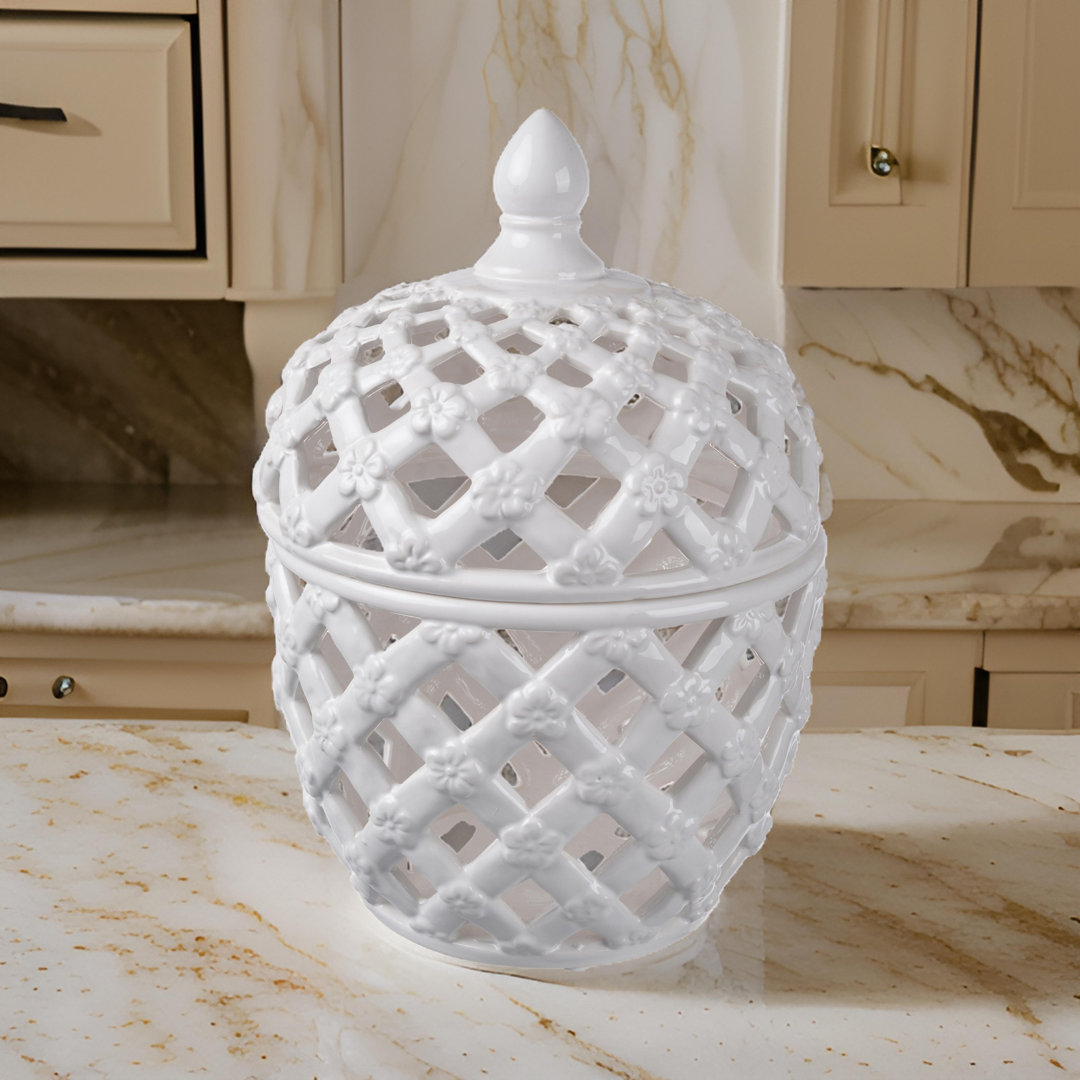 Ceramic / Porcelain Jar Charlton Home® 