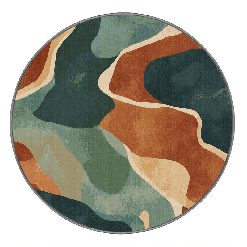 Earthly Echoes Rug, Round 7'