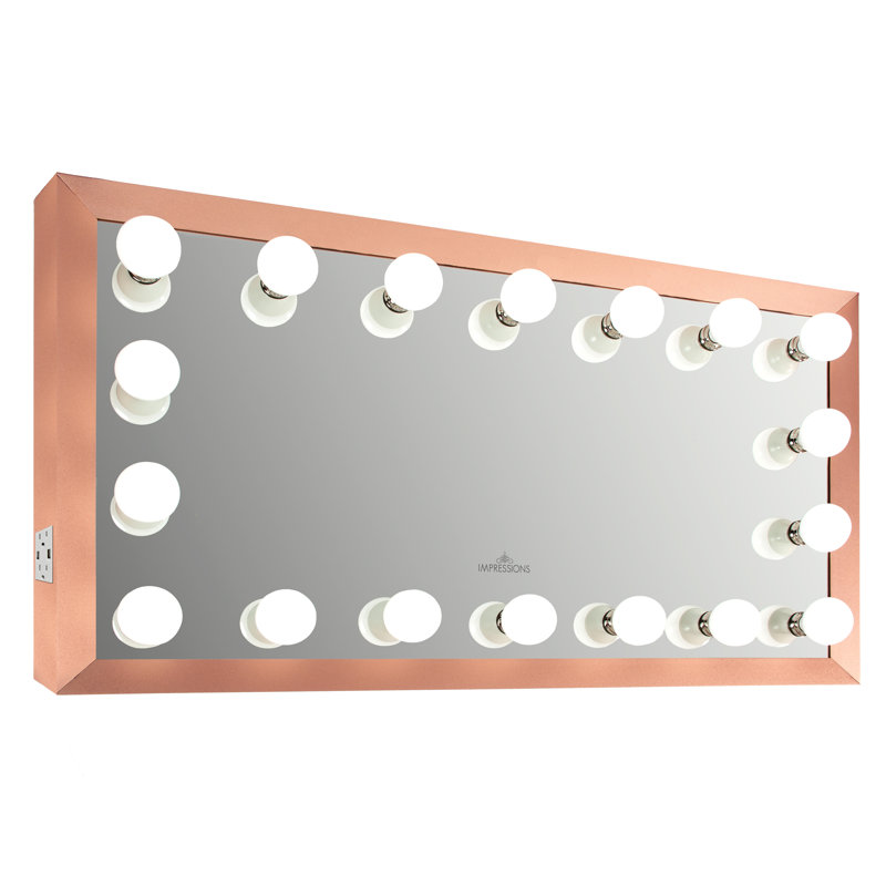 Miroir de salle de bain Starlight, Or rose