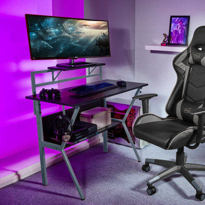 Metal Base Computer Desk