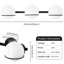 Luminaire de salle de bain à intensité variable noir avec abat-jour en verre blanc laiteux Kadesha-1652097205