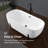 63'' x 29'' Soaking Acrylic Bathtub