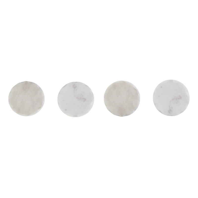Bekelja Marble Round 4 Piece Coaster Set