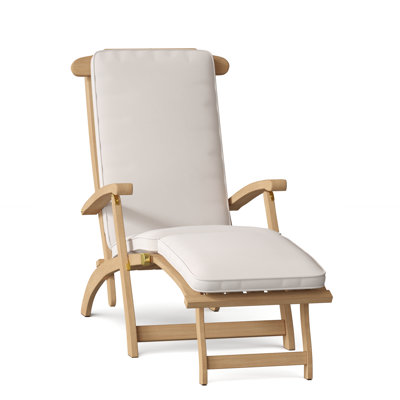 Steamer Outdoor Teak Chaise Lounge