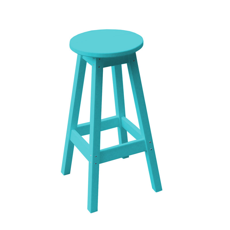 Tabouret de bar Nettie, Bleu Aruba