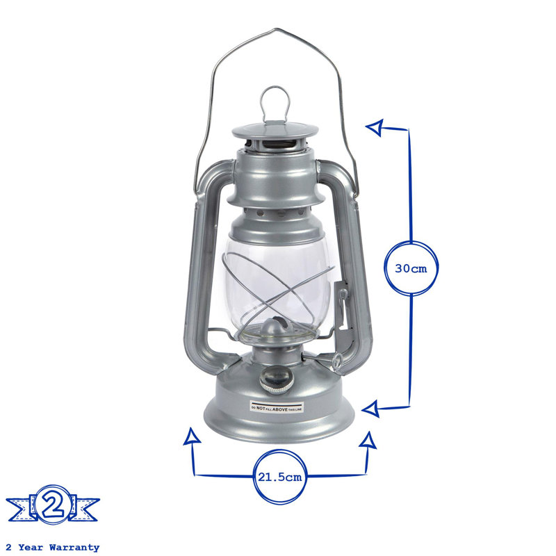 Oil Powered Hurricane Lantern, 215 H x 300 W x 215 D cm
