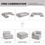 Canapé modulaire rembourré 8 pièces Nuccio