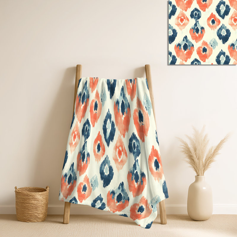 Couverture chaude Meadow Ikat I - Boho