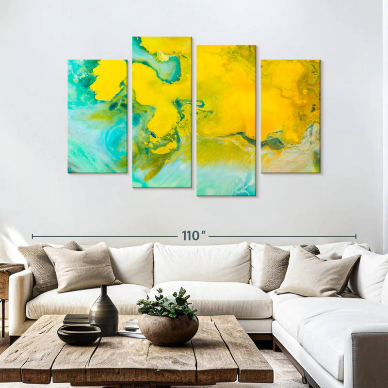 Avery Abstract Rustic, 54" H x 84" W