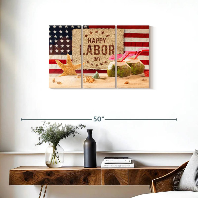 Bannière «Happy Labour Day», H 20 po x l 33 po