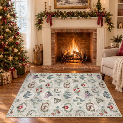 Tapis lavable Laraven Christmas Vintage