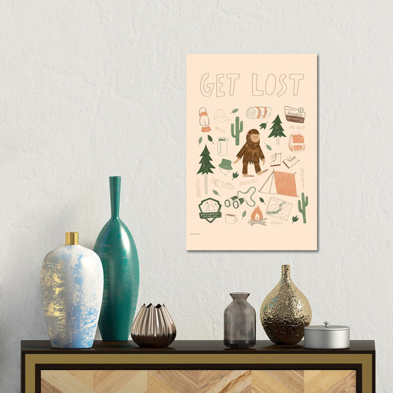 «Get Lost», reproduction d'art sur toile tendue, 18" x 12", Gallery Wrapped Canvas, No Frame