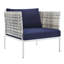 Ensemble de sièges de patio en aluminium à tissage panier de 5 pièces Harmony-436879247-436879246