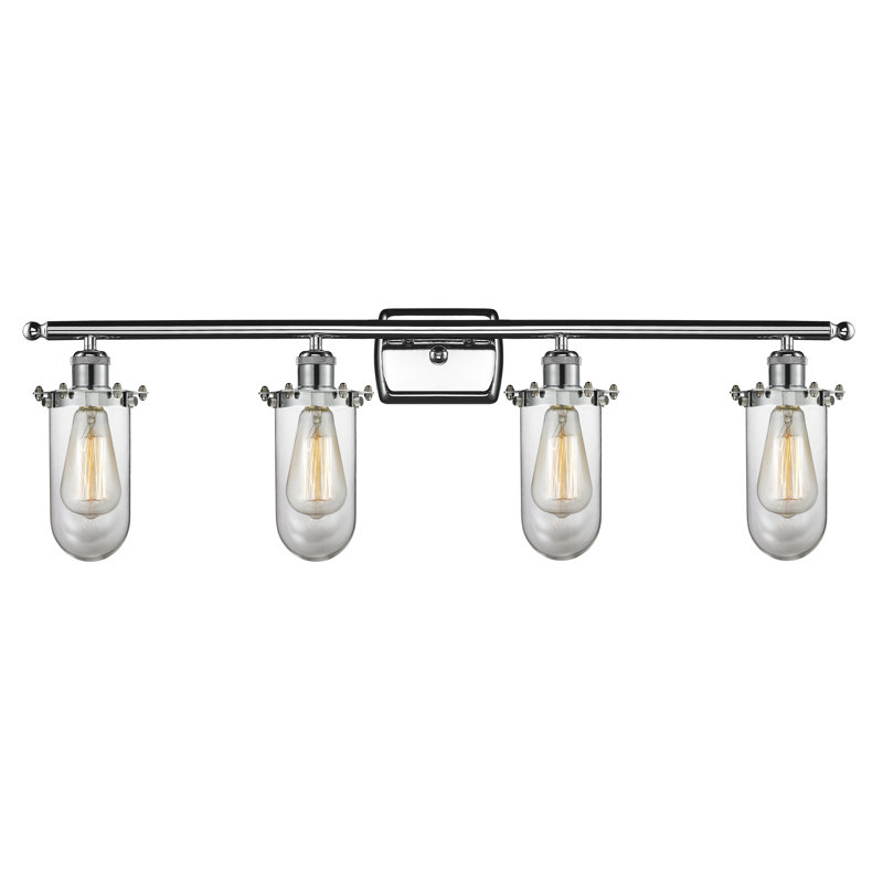 Éclairage pour meuble-lavabo 3 lumières Farview, Transparent, DEL, Chrome poli