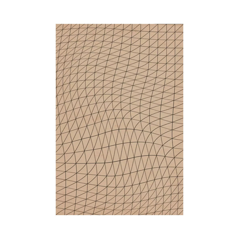 Wavy Lines Ll - Wrapped Canvas Print, 152.5 cm H x 101.5 cm W