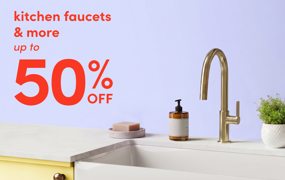 kitchen faucets & more on clearance