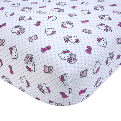 Cute as a Button Greenguard Gold Certified Floral Cotton Blend and Polyester 2 - Piece Sheet Set