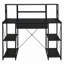 Bureau avec tablettes ouvertes et huche-1109032269