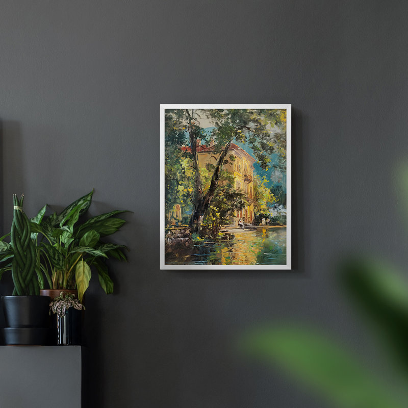 Paysages de la série CCDCC-XXL - reproduction encadrée de qualité supérieure - prête à être accrochée - aucun clou requis