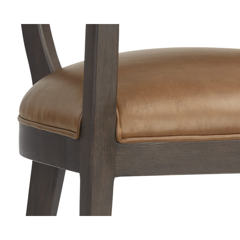 Brylea Leather Arm Chair, Brown