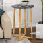 Table d'appoint pour table de bout de salon - pour canapé et table de chevet ronde avec pieds robustes en bambou-379604020-389288567