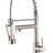 Kitchen Faucet With Pull Down Sprayer, Touch On Single Handle 2- Function Stainless Steel Spring Neck, Single Hole Installation For Residential, Commercial, RV, Bar & More, Brushed Nickel-119337356