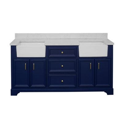 Emiliano 72" Double Bathroom Vanity Set