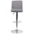 Chestertown Contemporary Vinyl Adjustable Height Barstool with Rolled Seat and Chrome Base-1479003130