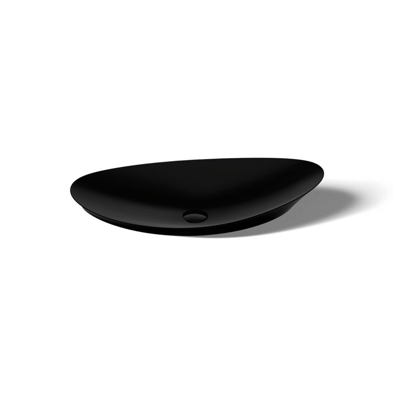 Veil® Trough Fireclay Specialty Vessel Bathroom Sink, Black Black™