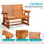 Fauteuil coulissant pour deux personnes en bois massif-876215419