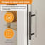 Quincaillerie simple en acier inoxydable en verre trempé de 8 mm pour porte de douche coulissante simple sans cadre-120558965