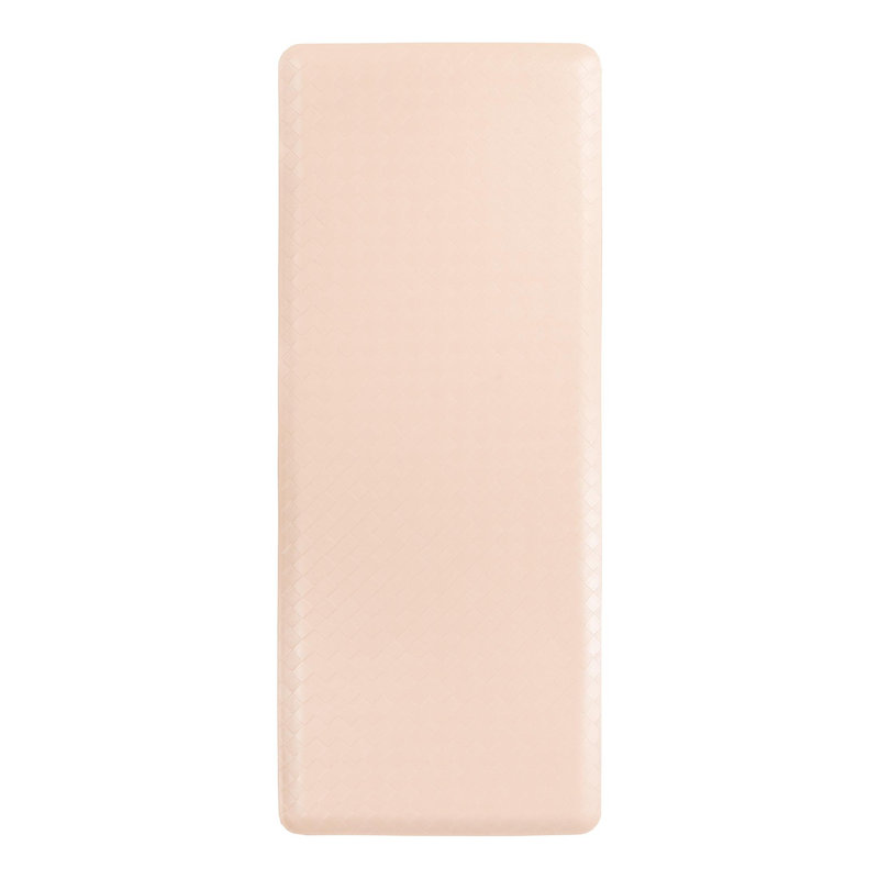 Tapis de cuisine antidérapant Bodella, Rectangle 2 pi x 5 pi, Beige
