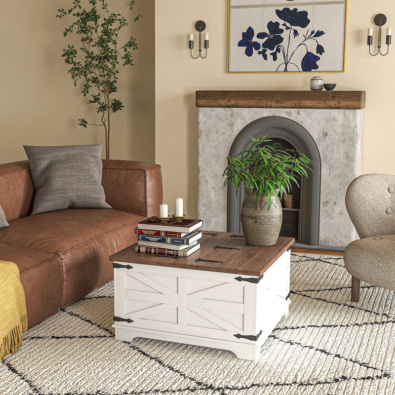 Table basse Caelah, Naturel, Beige