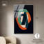 «Distorsion dans les fontes», art mural abstrait en verre acrylique à haute brillance par Art Remedy, cadre argenté, 36 x 54-1310568530-1310568528
