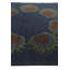 Tapis carré bleu marine Myrick